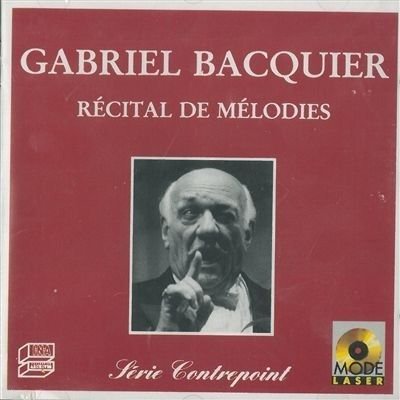 Cover for Charles Gounod  · Recital De Melodies (CD)