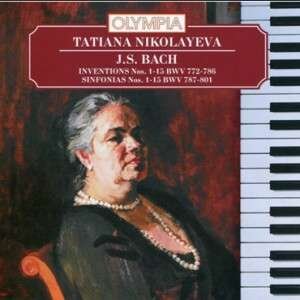 Cover for Tatiana NIKOLAYEVA · Inventions / Sinfonias (CD)