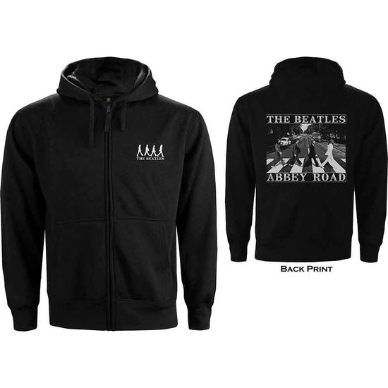 Cover for The Beatles · The Beatles Unisex Zipped Hoodie: Abbey Road (Back Print) (Hoodie) [size M] [Black - Unisex edition] (2013)