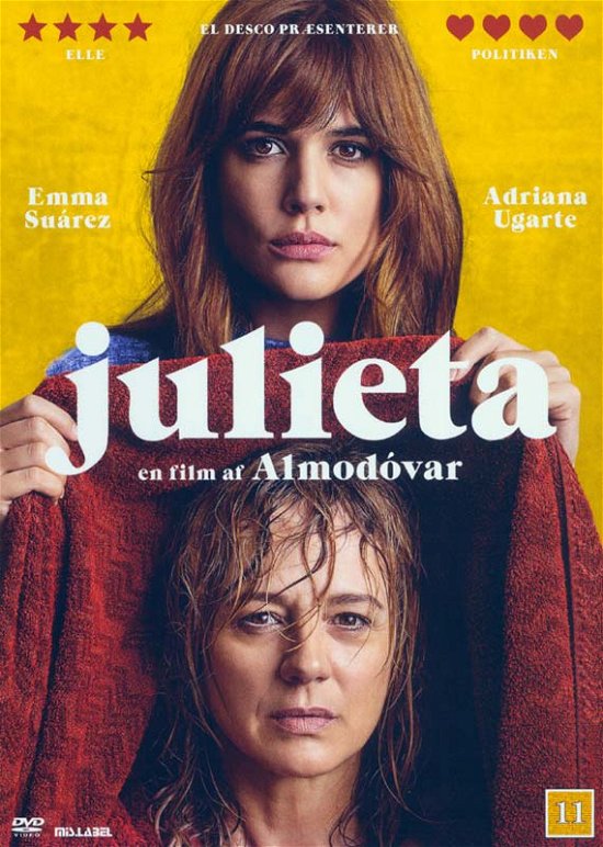 Cover for Emma Suárez / Adriana Ugarte · Julieta (DVD) (2017)