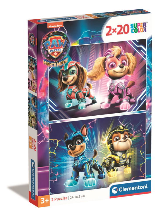 Cover for Clementoni · Puslespil Paw Patrol The Mighty Movie, 2x20 brikker (Pussel) (2023)