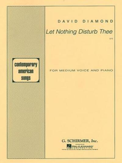 Cover for David Diamond · Let Nothing Disturb Thee (Paperback Book) (1986)