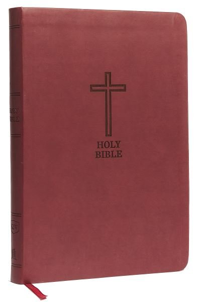 Cover for Zondervan · KJV, Value Thinline Bible, Large Print, Leathersoft, Burgundy, Red Letter, Comfort Print (Læderbog) (2017)