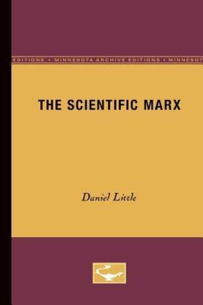 Cover for Daniel Little · The Scientific Marx (Paperback Book) (1986)