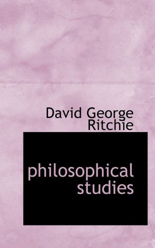 Cover for David George Ritchie · Philosophical Studies (Paperback Book) (2009)