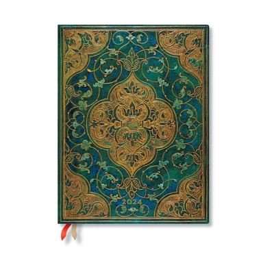 Cover for Paperblanks · Turquoise Chronicles (Turquoise Chronicles) Ultra Vertical 12-month Dayplanner 2024 (Elastic Band Closure) - Turquoise Chronicles (Hardcover Book) (2023)