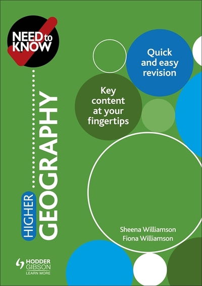 Cover for Sheena Williamson · Need to Know: Higher Geography (Paperback Book) (2019)