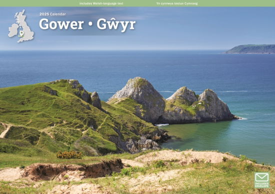 Cover for Carousel Calendars · Gower A4 Calendar 2025 (Paperback Book) (2024)