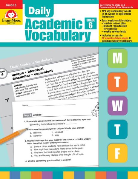 Cover for Marilyn Evans · Daily Academic Vocabulary Grade 6+ [with Transparencies] (Paperback Book) (2007)