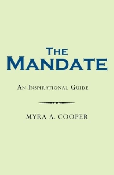 Cover for Myra A Cooper · The Mandate (Paperback Book) (2021)