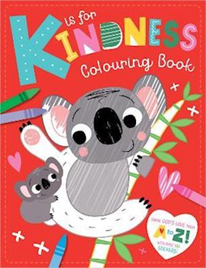 Cover for K Is For Kindness Colouring Book: With Over 100 Stickers! (Paperback Book) (2023)