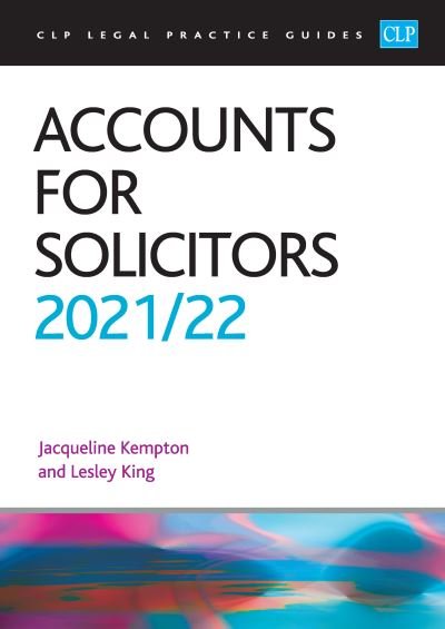 Cover for King · Accounts for Solicitors 2021/2022: Legal Practice Course Guides (LPC) (Paperback Book) [Revised edition] (2021)