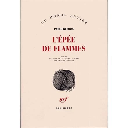 Cover for Pablo Neruda · L'epee de flammes (MERCH) (1971)