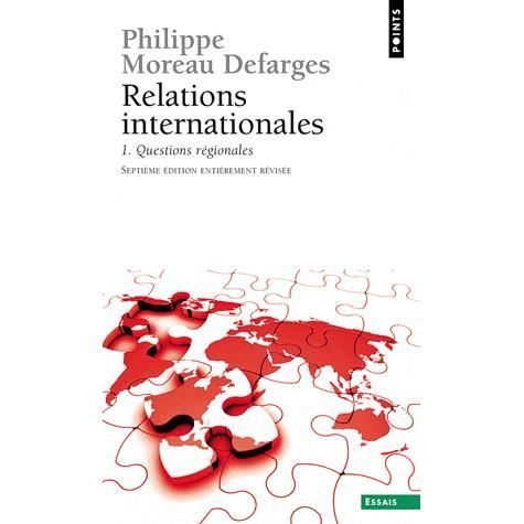 Cover for Philippe Moreau · Relations Internationales. Questions R'Gionales T1 (Paperback Book) (2011)