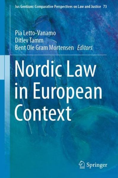 Cover for Nordic Law in European Context - Ius Gentium: Comparative Perspectives on Law and Justice (Hardcover Book) [2019 edition] (2019)