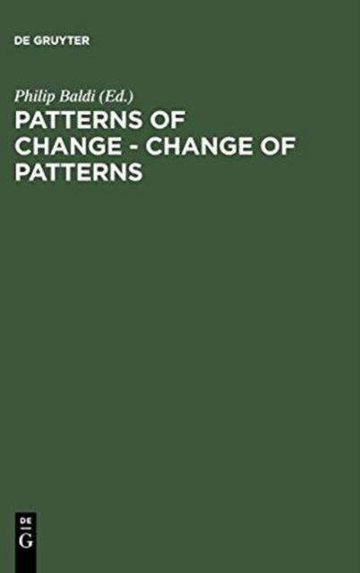 Cover for Philip Baldi · Patterns of Change,Change of Patterns (Book) (1991)