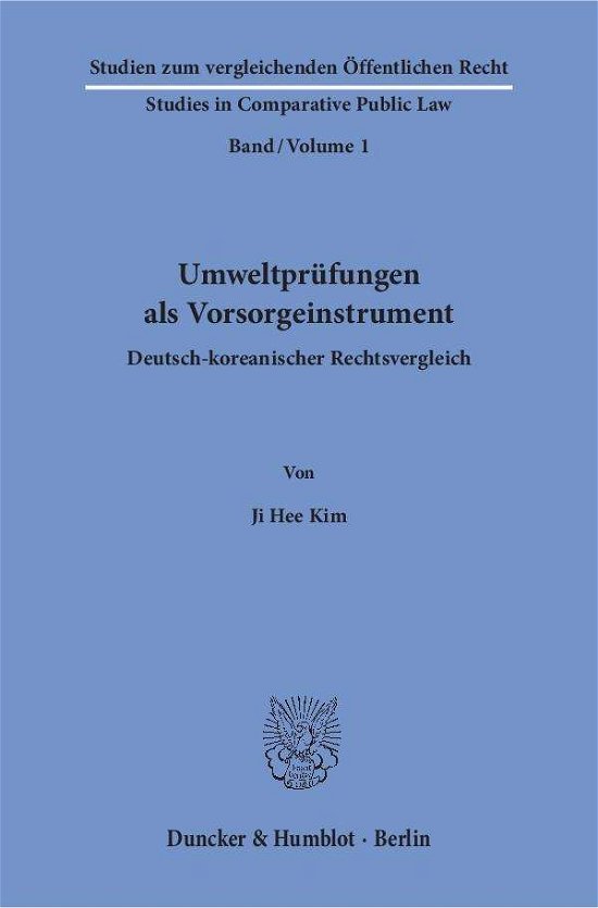 Cover for Kim · Umweltprüfungen als Vorsorgeinstrum (Bog) (2017)