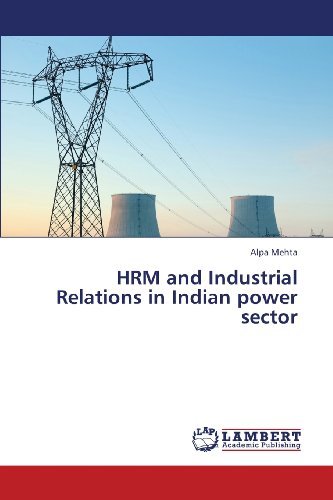 Cover for Alpa Mehta · Hrm and Industrial Relations in Indian Power Sector (Pocketbok) (2013)