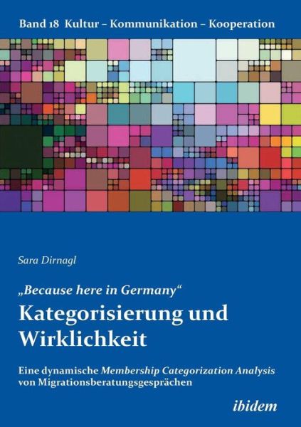 Cover for Dirnagl · &quot;Because here in Germany&quot;. Kate (Book) (2017)