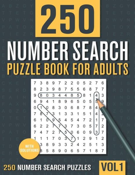 250 Number Search Puzzle Book for Adults - Visupuzzle Books - Böcker - Independently Published - 9798645001056 - 11 maj 2020