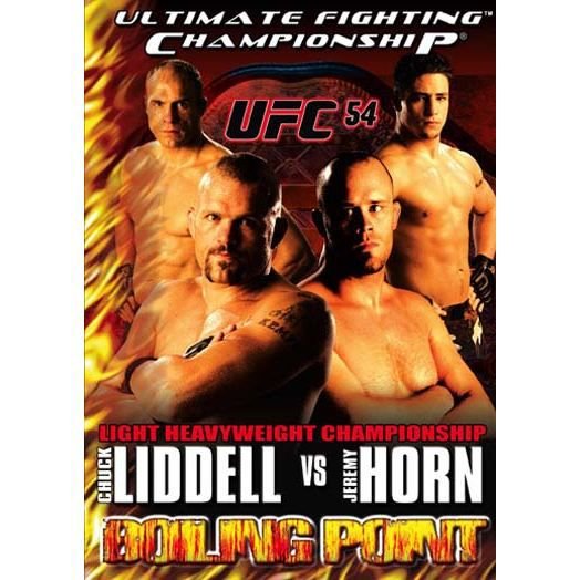 Cover for Ufc 54 · Liddell vs Horn - Boiling Point (DVD)