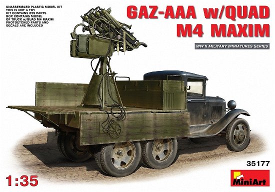 Cover for Miniart · Gaz-Aaa W/Quad M-4 Maxim (Toys)
