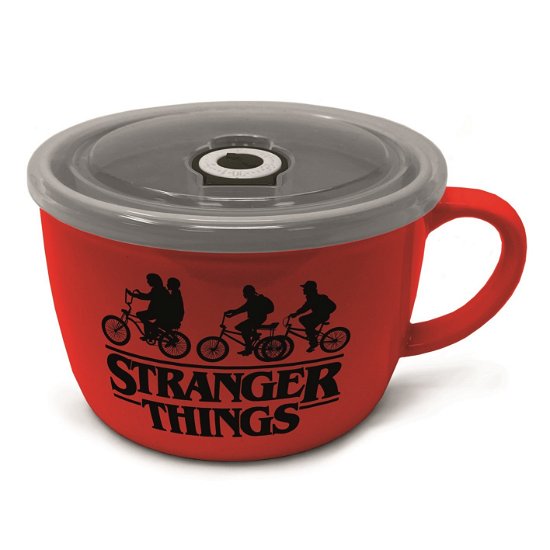 Cover for Travel Mugs · STRANGER THINGS - Logo - Soup &amp; Snack mug with lid (Toys)