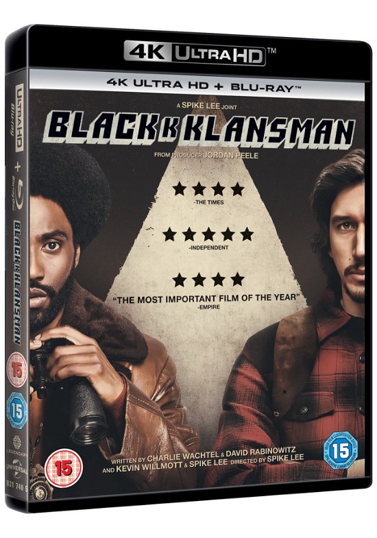 BlackkKlansman - BlackkKlansman (4K Blu-ray) - Películas - Universal Pictures - 5053083174057 - 24 de diciembre de 2018