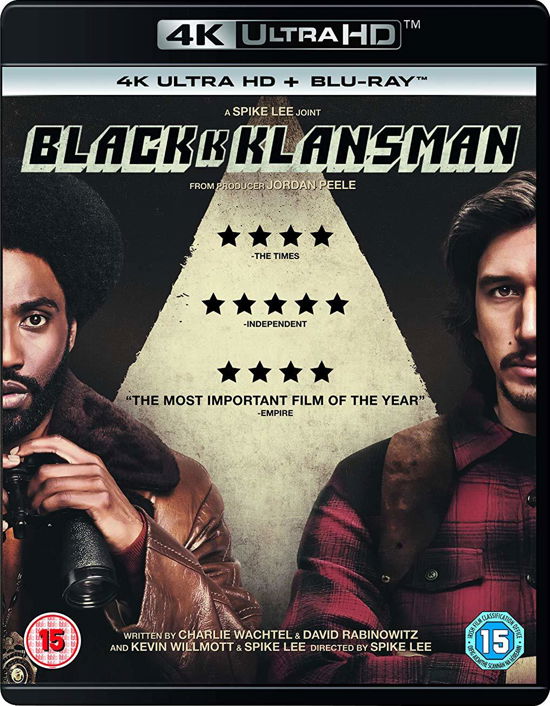 Cover for BlackkKlansman (4K Blu-ray) · BlackkKlansman (4K Ultra HD) (2018)