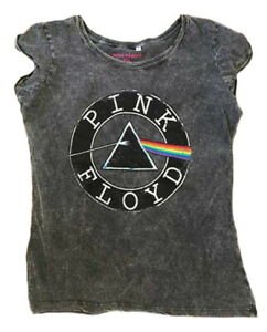 T-Shirt # Xl Black,Grey Ladies # Multi-Logo - Pink Floyd - Produtos - Rockoff - 5055979925057 - 