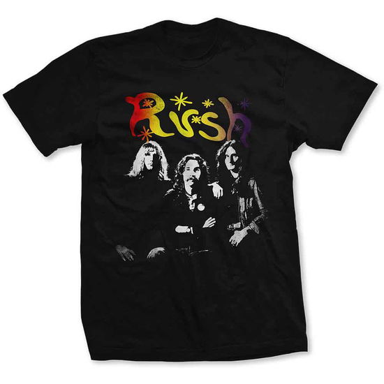 Rush Unisex T-Shirt: Photo Stars (Black) - Rush - Gadżety -  - 5056170697057 - 24 września 2019