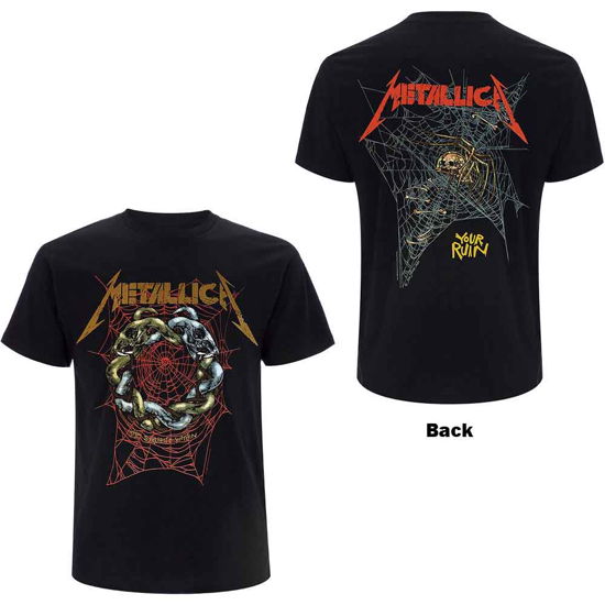 Metallica Unisex T-Shirt: Ruin / Struggle (Back Print) - Metallica - Merchandise - PHD - 5056187741057 - 6. august 2021