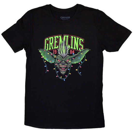 Gremlins Unisex T-Shirt: Stripe 1984 Xmas Lights - Gremlins - Merchandise -  - 5056737249057 - April 2, 2024