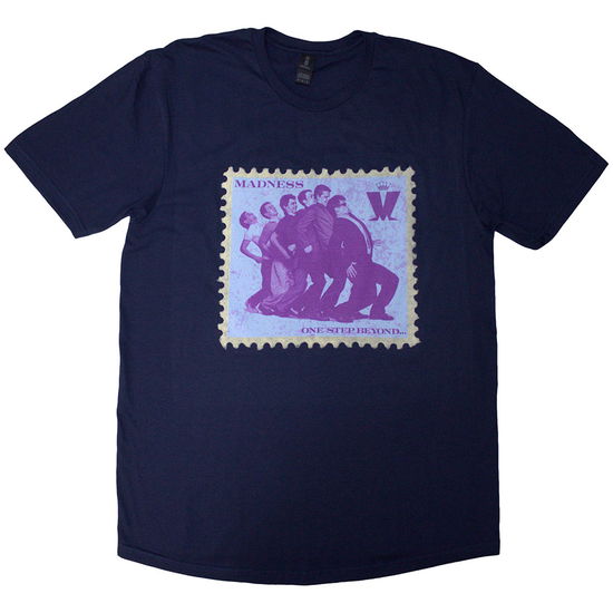 Cover for Madness · Madness Unisex T-Shirt: Stamp (Navy Blue) (T-shirt) [size M] (2025)