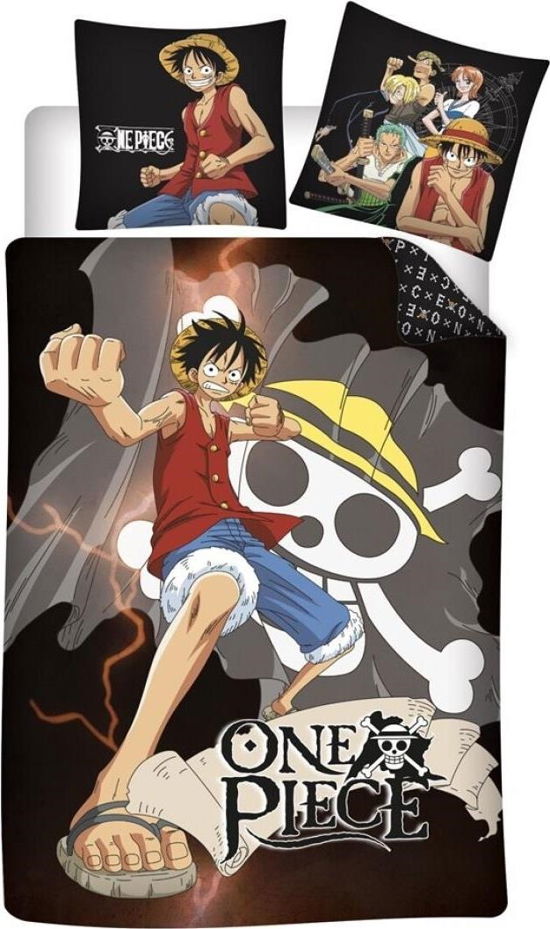 Cover for One Piece · ONE PIECE - Luffy - Duvet Cover 140x200cm - 100% (Toys)