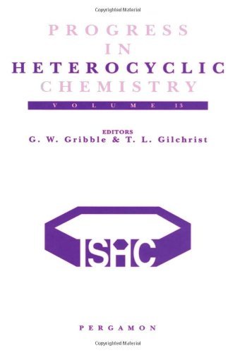 Cover for Gribble, G.W. (Department of Chemistry, Dartmouth College, Hanover, New Hampshire, USA) · Progress in Heterocyclic Chemistry: A Critical Review of the 2000 Literature Preceded by Two Chapters on Current Heterocyclic Topics - Progress in Heterocyclic Chemistry (Innbunden bok) (2001)