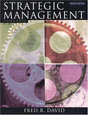 Cover for R. Fred David · Strategic Management: Concepts (8th Edition) (Paperback Book) [8 Sub edition] (1998)