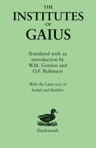 Cover for Gaius · Institutes (Paperback Book) (2015)