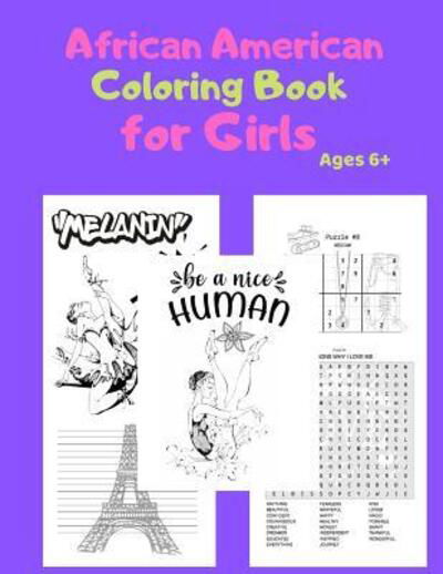 African American Coloring Book for Girls - T2 Activity Book Publication Co - Bøger - Independently Published - 9781081004057 - 16. juli 2019
