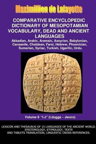 Cover for Maximillien De Lafayette · V9.comparative Encyclopedic Dictionary of Mesopotamian Vocabulary Dead &amp; Ancient Languages (Taschenbuch) (2014)
