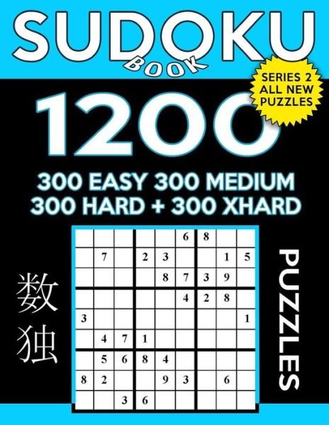 Cover for Sudoku Book · Sudoku Book 1,200 Puzzles, 300 Easy, 300 Medium, 300 Hard and 300 Extra Hard (Paperback Bog) (2017)