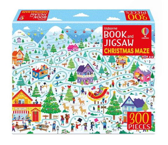 Usborne Book and Jigsaw Christmas Maze - Usborne Book and Jigsaw - Kate Nolan - Livros - Usborne Publishing Ltd - 9781803705057 - 12 de outubro de 2023