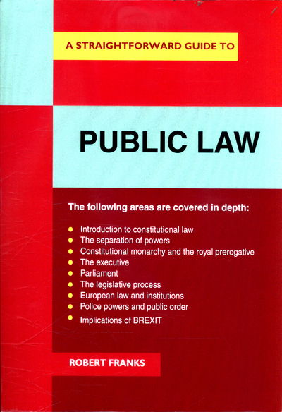 Cover for Robert Franks · Public Law (Paperback Book) [2 Revised edition] (2017)