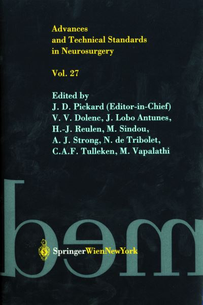 Cover for J. D. Pickard · Advances and Technical Standards in Neurosurgery - Advances and Technical Standards in Neurosurgery (Hardcover Book) (2002)