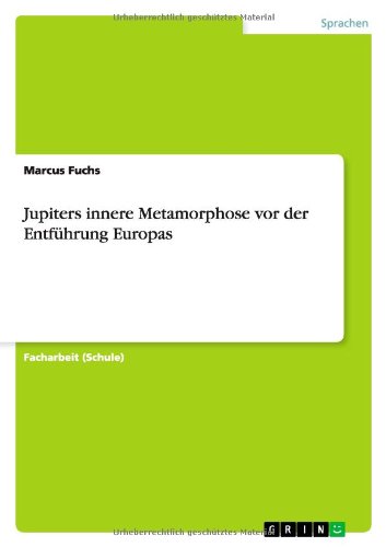 Cover for Fuchs · Jupiters innere Metamorphose vor (Book) [German edition] (2011)