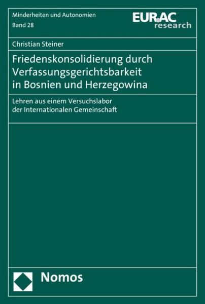 Cover for Steiner · Friedenskonsolidierung durch Ve (Bog) (2015)
