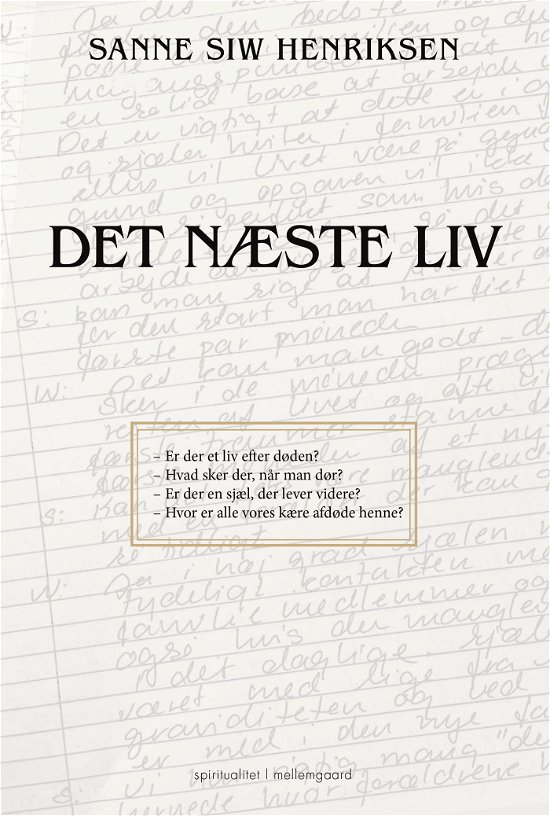 Cover for Sanne Siw Henriksen · Det næste liv (Sewn Spine Book) [1st edition] (2024)