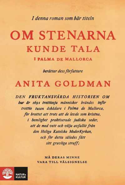 Cover for Anita Goldman · Om stenarna kunde tala i Palma de Mallorca (Hardcover Book) (2019)