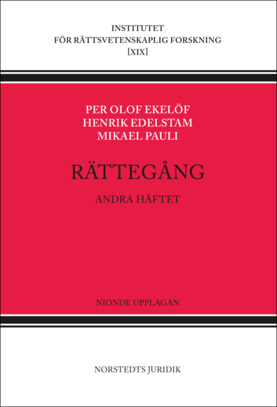 Cover for Mikael Pauli · Institutet för rättsvetenskaplig forskning: Rättegång. H. 2 (Book) (2015)