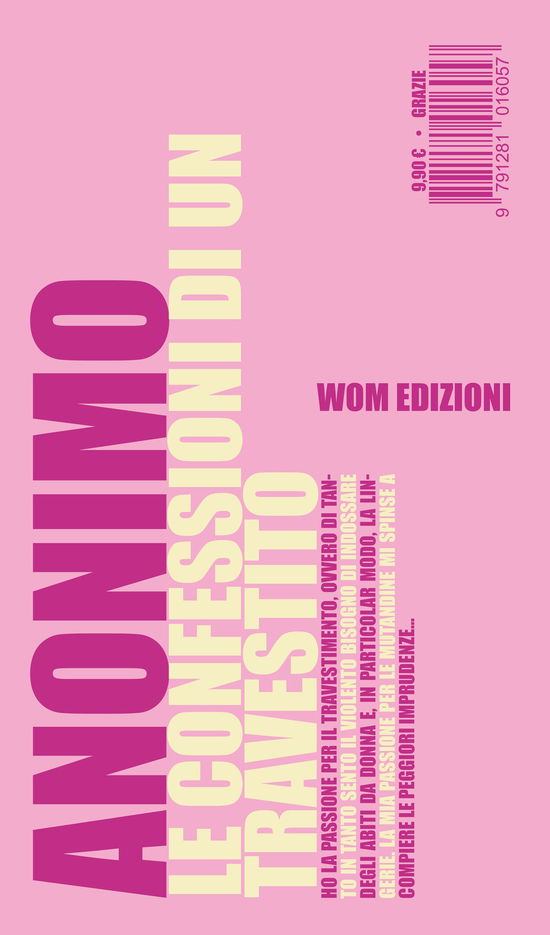 Cover for Anonimo · Le Confessioni Di Un Travestito (Bok)